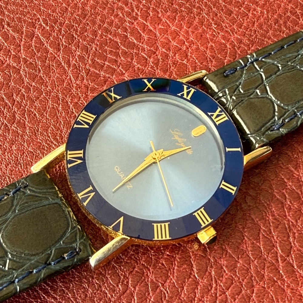 Lafayette 148 New York Blue and Gold Watch - Picture 5 of 8